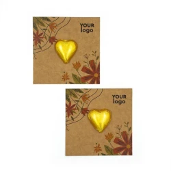 Открытка с логотипом 7,5 г крафт